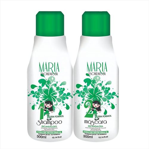 Maria Escandalosa Escova Progressiva Sem Formol 2x1 300mls|